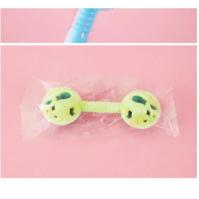 3Pcs Double-Headed Hand Rattle Children's Party Toys To Appease The Baby Small Toy Rattle Toy Baby Shower Hand Holding Bell Gift