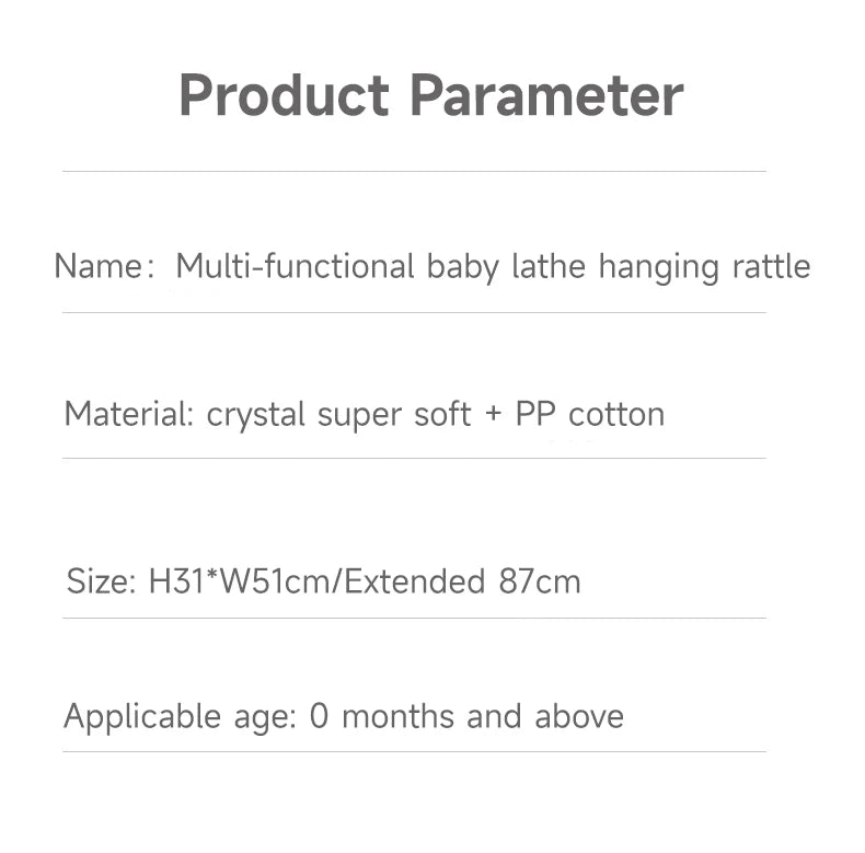 Baby Stroller Arch Toys Adjustable Clip Crib Mobile Hanging Bed Bell Baby Rattle Toy Sensory Development Baby Activity Arch Toys