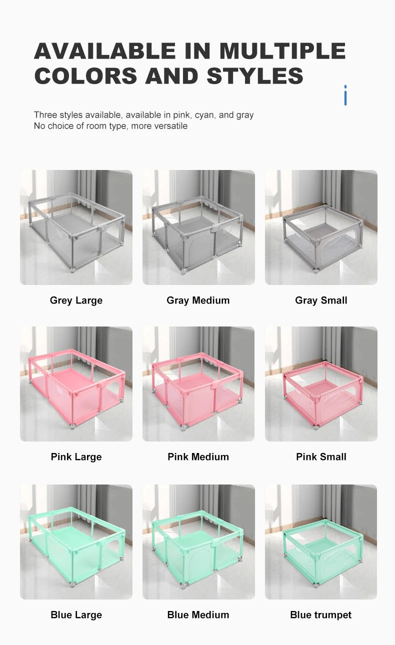 Playpen for children Baby playground children's fence box corral for baby baby playpens Indoor playground room mats Ball pool