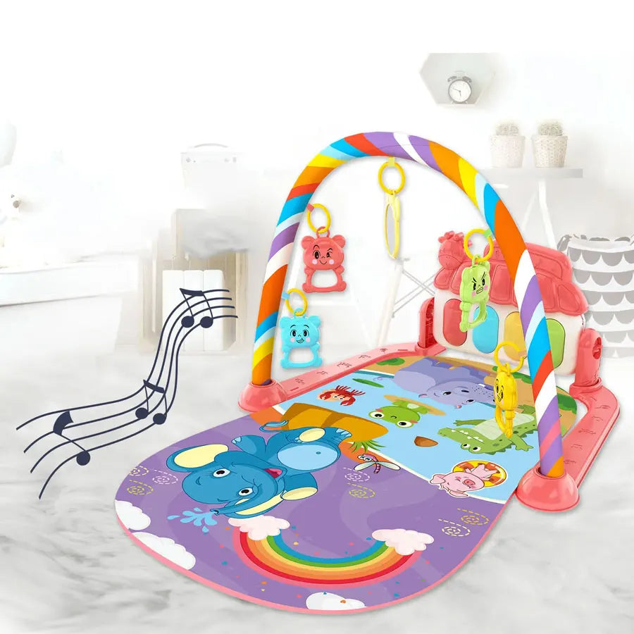 Baby Activity Gym Rack Early Education 0-36 Months Toy Gifts Musical Newborn Piano Keyboard Crawling Blanket Pedal Play Mat