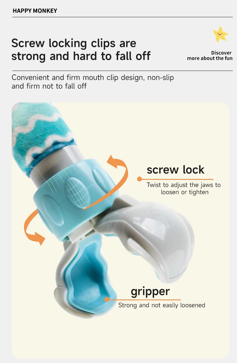 Baby Stroller Arch Toys Adjustable Clip Crib Mobile Hanging Bed Bell Baby Rattle Toy Sensory Development Baby Activity Arch Toys